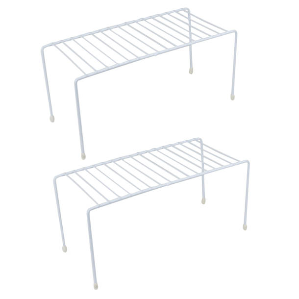 Evelots Kitchen Shelves, Organization Mini Storage Shelf, White